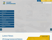 Tablet Screenshot of clearyzimmermann.com